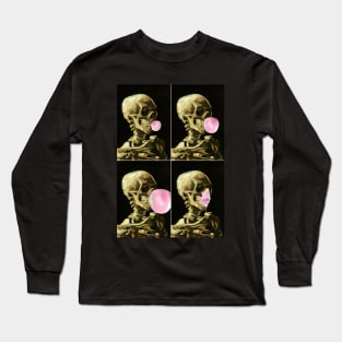 Skull gum explosion Long Sleeve T-Shirt